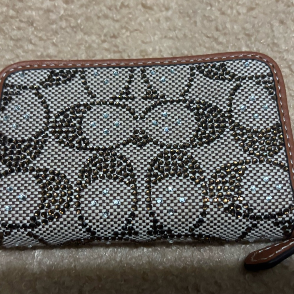 Coach crystal card case